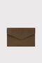 Zoozie Bags Davos - Billetera de mujer de cuero genuino color Khaki